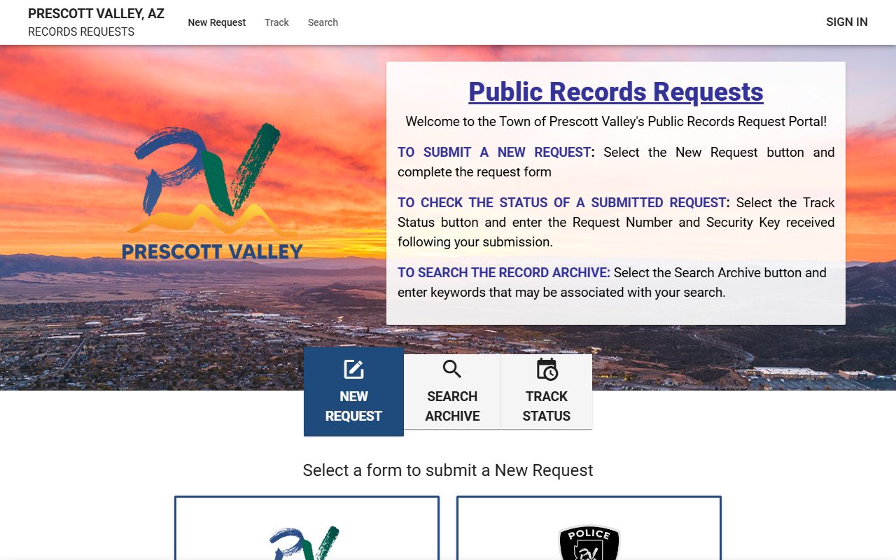 Prescott Valley public records portal for white pages searches