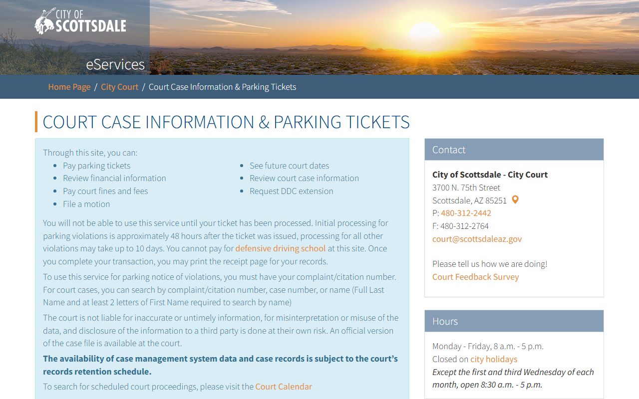 Scottsdale city court case lookup database for white pages people search