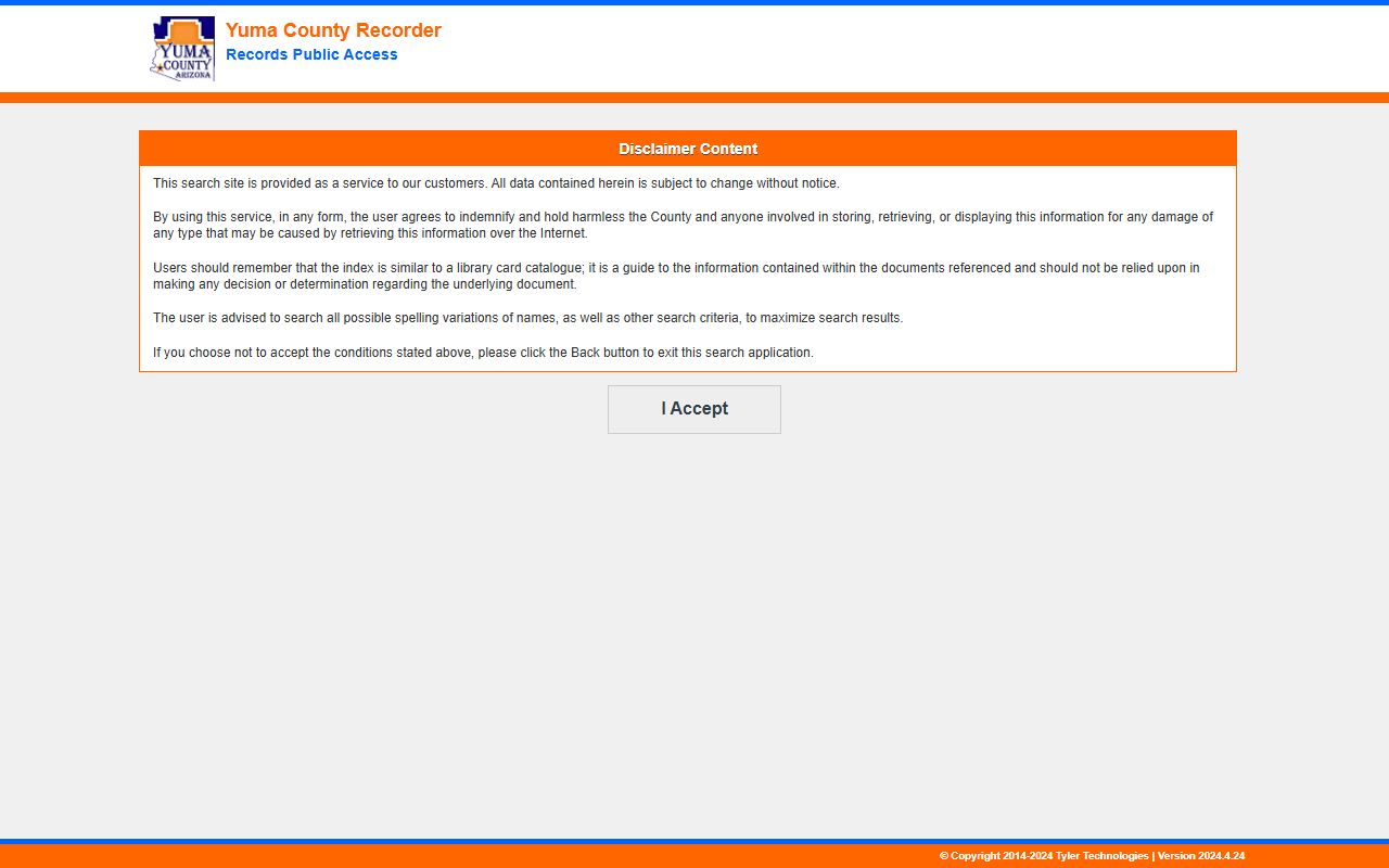 Yuma County document search database for white pages lookups